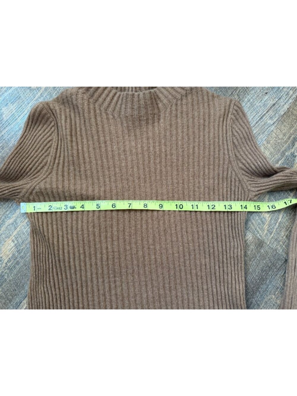 Vince Ribbed Mock Neck Cashmere-Silk Blend Sweater Women's Size S/P - Picture 6 of 8